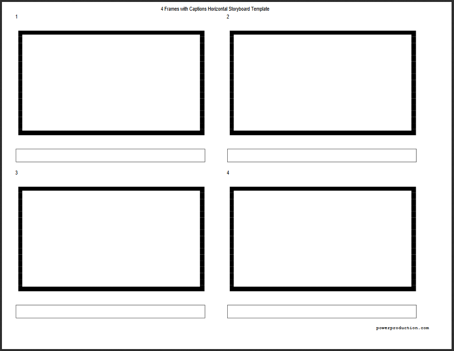Storyboard Photoshop Template